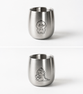 Duck and Dino stainless steel kids cups